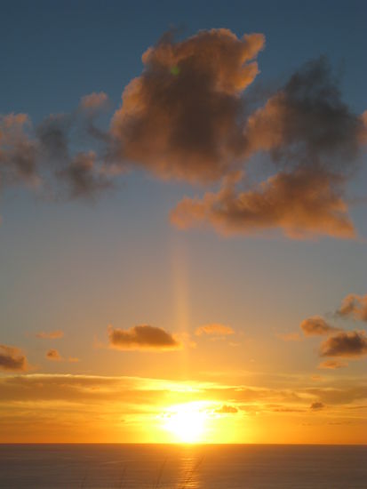 ...von da oben gibt es die wunderbarsten Sonnenuntergaenge...