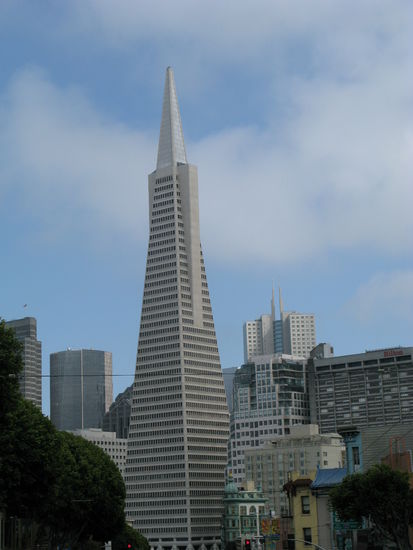 Eines der Wahrzeichen: The Transamerica Pyramid