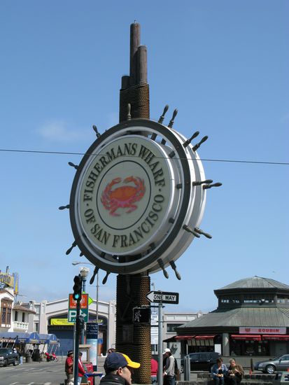Am "Fishermans Wharf" gibt es jede Menge zu sehen.