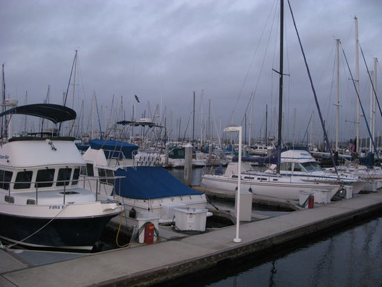 Der Hafen von Monterey wird von unzähligen Booten gesäumt.