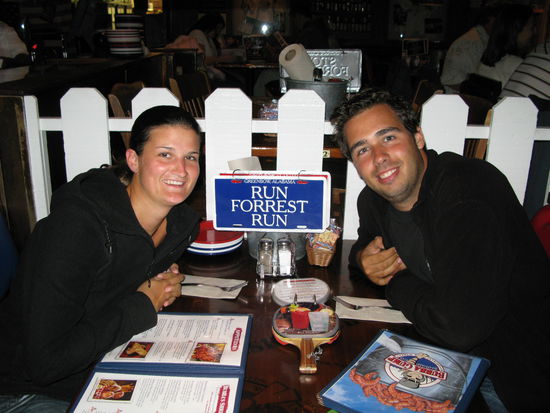 Im "Bubba Gump" erinnert wirklich alles an den Film "Forrest Gump". 
Voll cool!