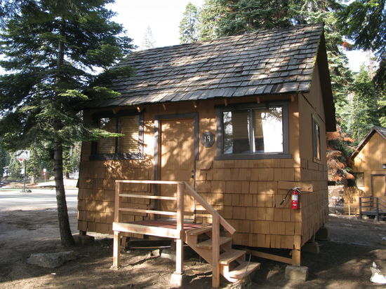 ...bezogen wir unsere Waldhütte.