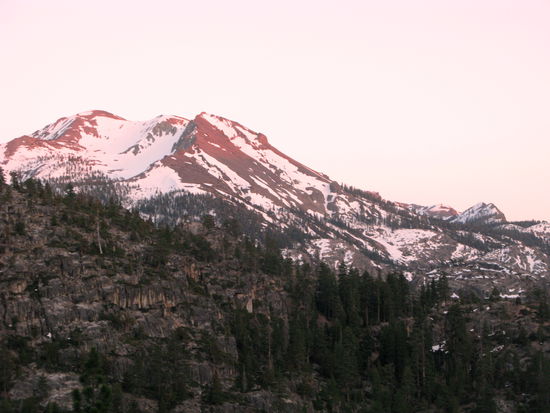 Die Abendstimmung auf dem Pass.