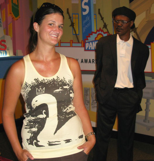 Fränzi mit Samuel L. Jackson...