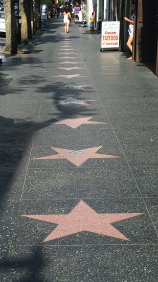 "The walk of fame"...