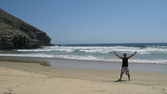 Kein Wunder, das Meer war auch ziemlich kalt. Brrr...