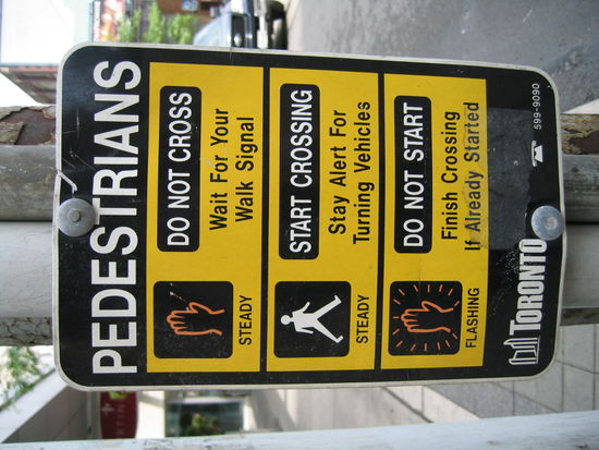 Man beachte diese Vorschrift, sie ist an sehr vielen Signalanlagen angebracht