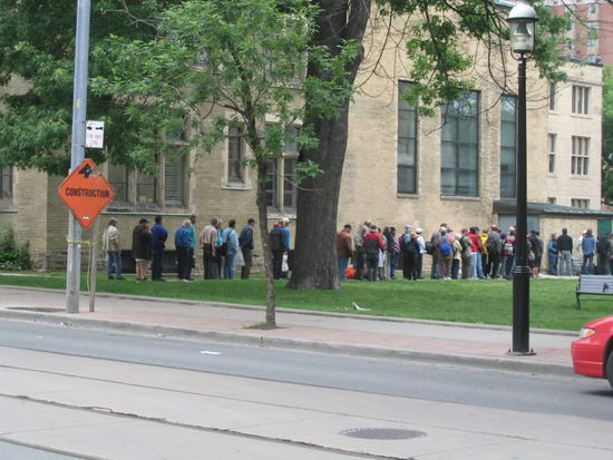 Abendausspeisung in der Churchstreet