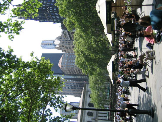 Alles das ist im Bryan Park so zum miterleben, fast koennte man neidisch sein!