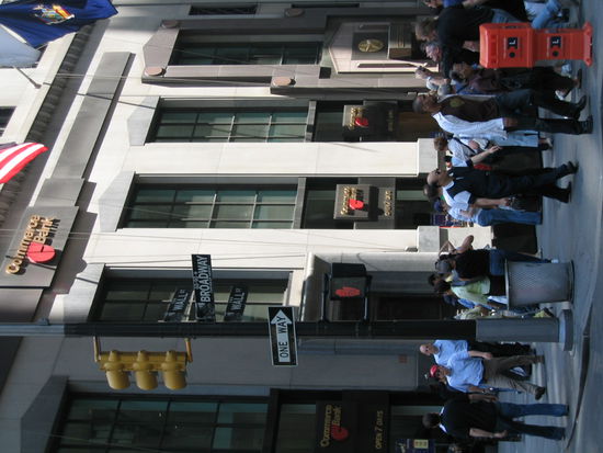 Auf der Kreuzung Broadway, Wallstreet.