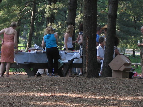 Picknick, Sport auf Analgen fuer Football und Rugby. Alles was das Herz eines Staedters erfreut.