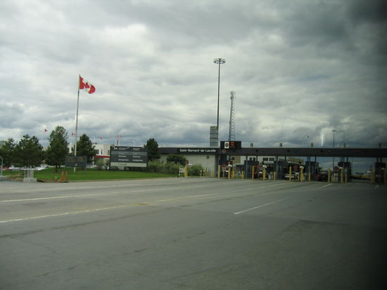 Bis wir dann an die Grenze zu Kanada kamen