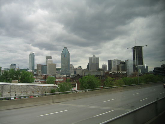 Die Skyline Montreals ist mir in der Zwischenzeit schon sehr vertraut.