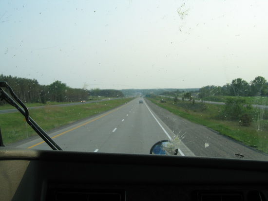 Das letzte Stueck des Weges gings am Highway