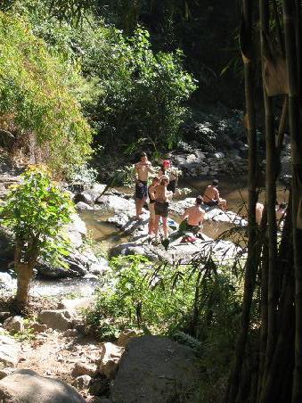 Und wer baden wollte konnte dies auch tun. Die Wassertemperatur war gerade noch so, dass es erfrischend war