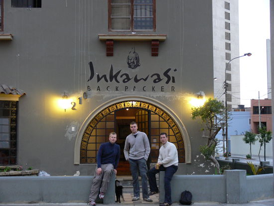 Unser erstes Hostal, "Inkawabi", nur 200m vom Pazifik entfernt.