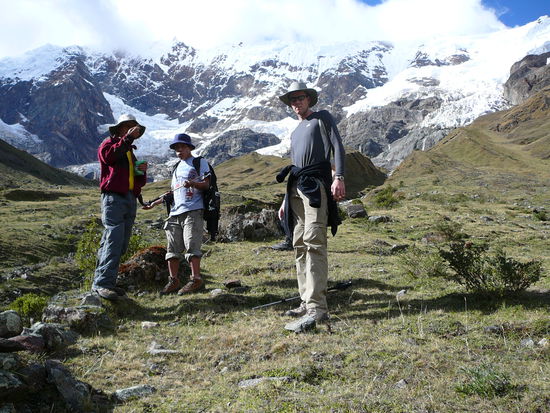 Amigo Ricardo und unsere beiden Bergfuehrer Jose und Carlos