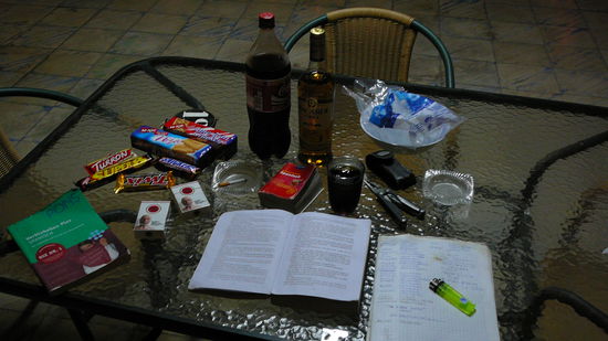 Kein Weihnachtsbaum, aber auch nicht zu verachten........mein Gabenteller(Tisch)