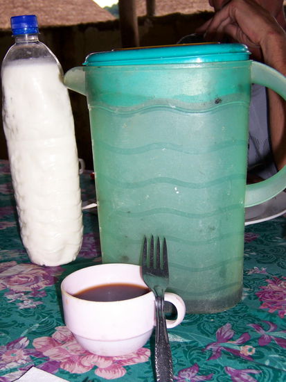 "Allzweckflasche", die Gebrauchsspuren sind hier schlecht zu sehen