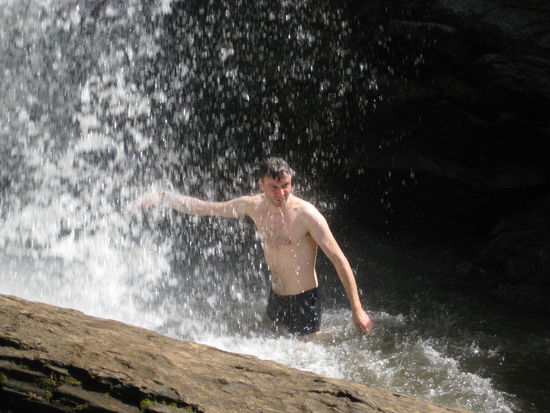 Dusche am Wasserfall