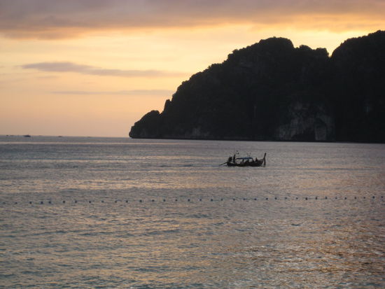 Unsere Bucht am Abend!