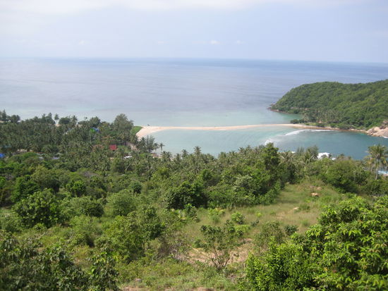 Blick vom Viewpoint auf unseren Strand!