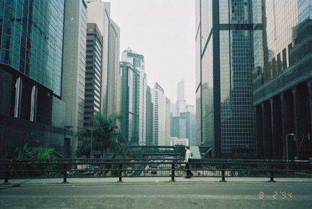 in den Haeuserschluchten von Hongkong