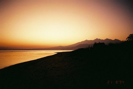 Rinjani im Hintergrund...