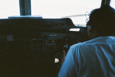 im Cockpit
