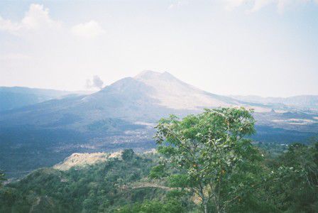 Gunung Batur wie er gerade spuckt!