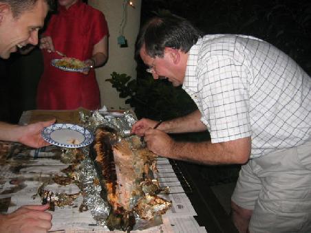 ...und lecker Fisch vom Grill...