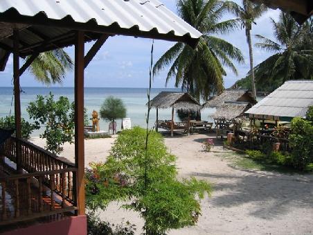 Blick von meinem Bungalow