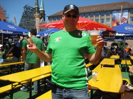 in der Innenstadt, wo es zum Glueck deutsches Bier gab!