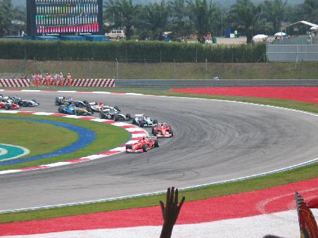Beim F1 Rennen im Maerz...
