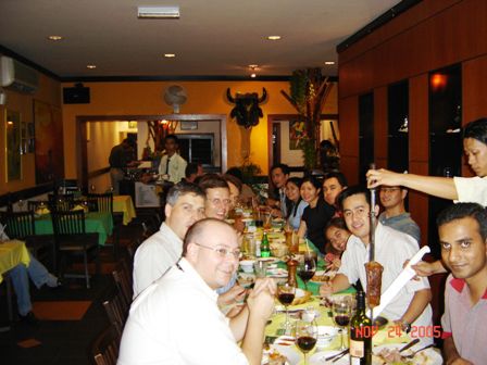 Anschliessend "futtern" beim Brasilianer