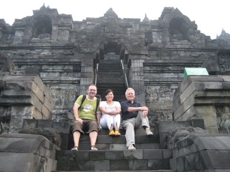 Borobudur am fruehen Morgen