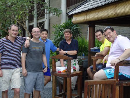 Tilman, ich, Jerry, Bernhard, Patrick und Gerhard