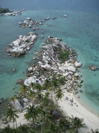 auf einer kleinen vorgelagerten Insel