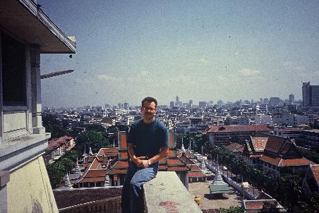 Blick ueber Bangkok...und ein (noch) unerfahrener Traveller