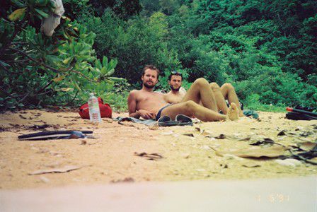 allein am beach