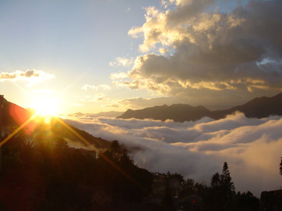 Sonnenaufgang in Sapa