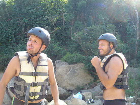 Leonardo und Daniele aus Italien, Spassvoegel hoch 3!