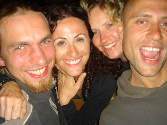 Ivo, me, Fiona und Ed