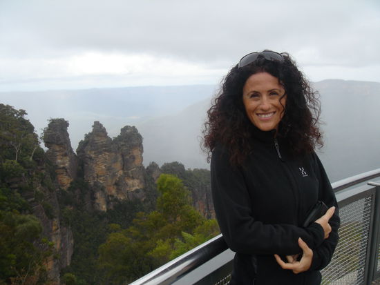 Blue Mountains mit den Three Sisters im Hintergrund
