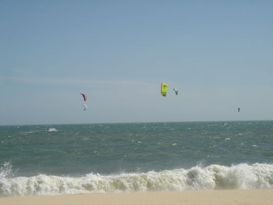 Kiter am Strand