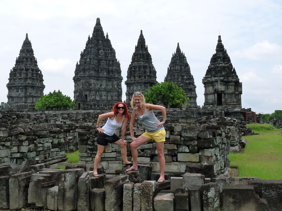 Prambanan Tempel mit Yvette