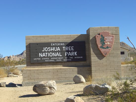 Eingang zum Joshua Tree National Park