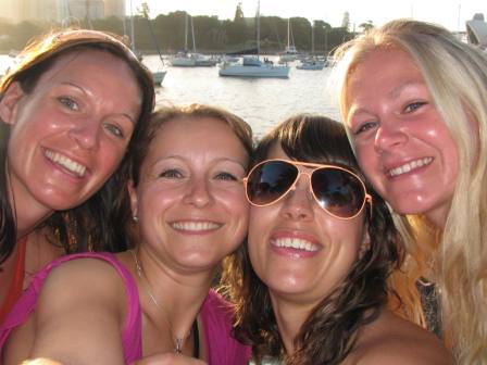 Ich mit Nadine, Susanne und Hayley
