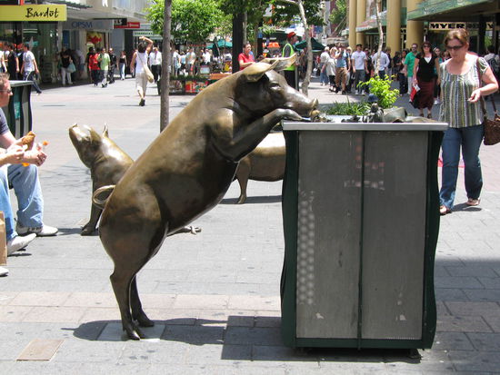 in der Fussgaengerzone...