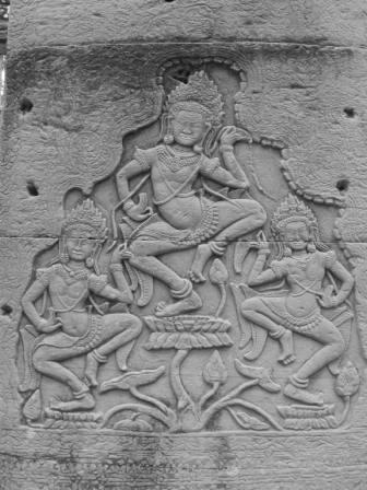 Relief im Bayon